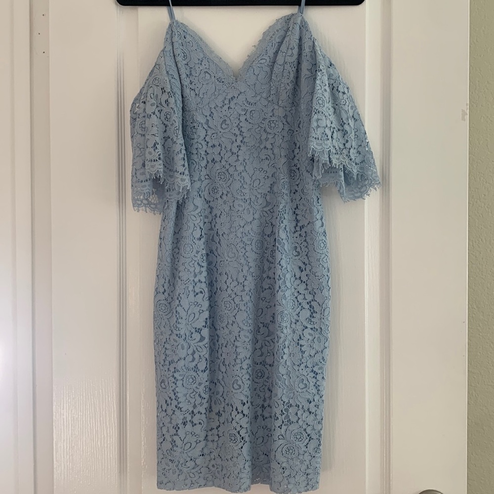 Bardot lace dress